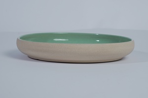 Assiette à pâtes en porcelaine premium à glaçure réactive profonde pour service en restaurant et saladiers - Product Image 5