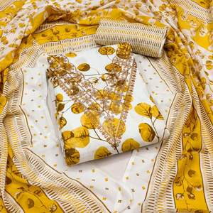 Costume imprimé d'approvisionnement d'usine en gros avec des vêtements pakistanais élégants Salwar Kameez à vendre à l'exportation - Product Image 3