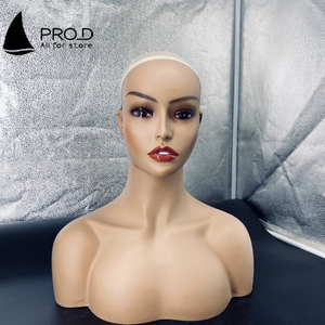 Pro D gran oferta tocado joyería sombrero pendientes modelo de exhibición peluca medio cuerpo cabeza de maniquí - Product Image 6