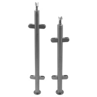 Système de garde-corps en verre sans cadre en acier inoxydable XYF 316 pour escalier et balcon sur mesure
