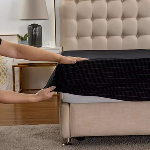 Sábana de cama de fibra de plata 5% negra al por mayor, técnica tejida, nueva alfombrilla de puesta a tierra ajustable con cable de puesta a tierra, <span class=keywords><strong>sábanas</strong></span> inferiores ajustadas negras - Product Image 5