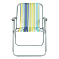 Hitree vente chaude printemps métal acier soleil mer plage chaise longue portable chaise pliante extérieur léger bande tissu