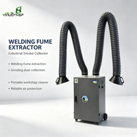 Purificateur de fumées de soudage à double bras de 2,2 kW pour le contrôle de la fumée sur la ligne de production