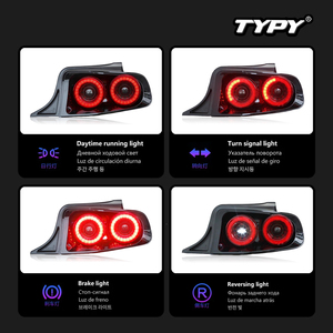 Nouveau TYPY 2013-2014 pour Mustang Kit de mise à niveau de l'assemblage des feux arrière - Feux arrière séquentiels 12V Lentille fumée/teintée - Product Image 3