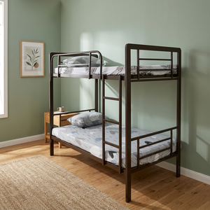 Cama litera doble XL de estilo industrial, capacidad de carga de 150 kg, garantía de 2 años, para dormitorio, escuela, hospital, hotel - Product Image 2