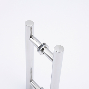 Nhà Máy Bán Hàng Trực Tiếp Thép Không Gỉ Ống Tròn H-Hình Xử Lý Cửa Kính Xử Lý Cổ Điển H-Hình Cửa Kính Xử Lý - Product Image 4