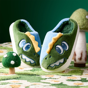 รองเท้าแตะขนปุยสำหรับเด็กอายุ1-6ขวบรองเท้าแตะผ้ากำมะหยี่สำหรับเด็กผู้หญิงรองเท้าใส่ในบ้านกันลื่นสำหรับใส่ในฤดูหนาว - Product Image 5