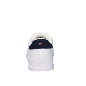 Sneakers Tommy For Uomo Bianche con Tacco 3,5 cm in Tela Traspirante con Lacci, Stile Court Trendy - Product Image 2