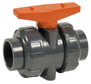 Vanne à boisseau sphérique <span class=keywords><strong>GF</strong></span> 375 <span class=keywords><strong>PVC</strong></span>-<span class=keywords><strong>U</strong></span>/EPDM standard national type lâche industriel résistant à la corrosion - Product Image 4