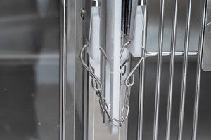 Longermay vétérinaire haute résistance acrylique pompage conseil conception <span class=keywords><strong>Pet</strong></span> chat chien Cage en acier inoxydable - Product Image 3