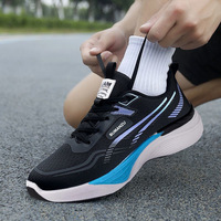 Nouvelles chaussures de sport décontractées pour hommes, tendance, légères et élégantes, avec lacets, pour la course et la marche.