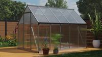 Serre extérieure portable moderne en aluminium avec panneaux en polycarbonate pour la maison jardin fleur plante jardinage espace de relaxation