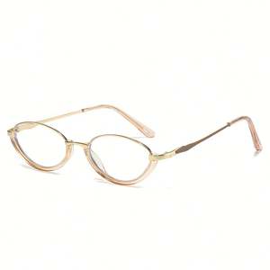 Gafas de Computadora con Marco Ovalado y Bloqueo de Luz Azul, Diseño Personalizado con Logotipo, Moda 2025, Gafas de Aleación Anti Luz Azul para Mujer - Product Image 6