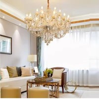 Luxe nouveau K9 moderne cristal Lustres De Cristal lampes lustres AC110V/220V décoration de la maison luminaire pour salon