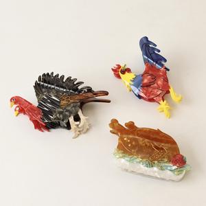 Nuova Serie di Fermagli per Capelli a Forma di Pulcino Dolce, Clip in Acetato Artigianali, Accessori per Capelli di Alta Qualità - Product Image 3