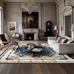 Alfombra de Salón de Estilo Europeo Hecha a Medida, Rectangular, Hecha a Mano, Alfombra de Cobertura Total para Decoración del Hogar - Product Image 1