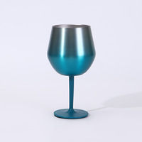 Gobelet isotherme de haute qualité de 14 oz en acier inoxydable 304, gobelet coloré créatif, verre à vin portable, base détachable