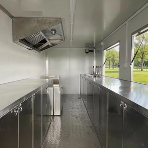 Nuevo Camión de Comida Móvil Retro Moderno de Acero Inoxidable y Fibra de Vidrio para Helados, Comida Rápida y Hot Dogs, con Quemador y Estufa Resistente al Óxido para Uso en Exteriores - Product Image 4