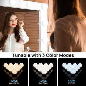 Lámpara LED regulable para espejo de maquillaje estilo baño, bombilla USB para tocador, venta al por mayor - Product Image 3