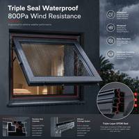 Ventilación Flexible con Bloqueo en Múltiples Posiciones y Cualquier Ángulo, Control de Ventilación de Aleación de Aluminio para Invernadero Exterior, Techo Abatible Vertical