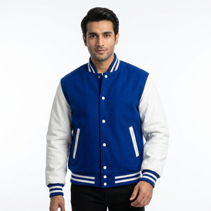New Hot Selling Varisty Jacket for <b>Men</b> and High Streetwear Style Slim Fit Varsity Letterman jacket for Winter - Product Image 1