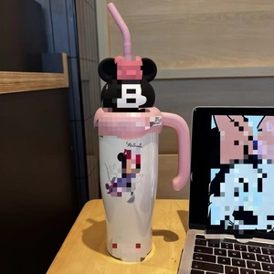 Dâu gấu lớn <span class=keywords><strong>Mac</strong></span> Ice Bully cup 304 thép không gỉ phích cốc cô gái dễ thương công suất lớn xử lý cốc rơm - Product Image 6