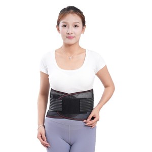 Kanghujia Mesh Lumbar Support Belt Smlxl Breathable Steel Plate Waist <b>Brace</b> For Outdoor Sports Fixation Strap - Product Image 1