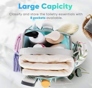 Échantillon Gratuit : Sac de Douche Portable Grande Capacité pour Dortoir Universitaire et Voyage, avec Base en Maille à Séchage Rapide, Sac de Toilette Suspendu - Product Image 2