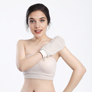 Brosse de <span class=keywords><strong>douche</strong></span> de luxe Jane Eyre en fibres végétales, entièrement naturelle, exfoliante, design gris simple, forme rectangulaire, n'abîme pas la peau, accessoire de bain - Product Image 2