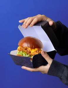 リサイクル素材カートン寿司光沢マットラミネーションエンボスカラー印刷バーガーピザ食品包装箱機能付き - Product Image 5
