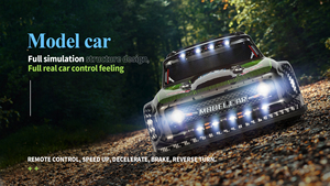 <span class=keywords><strong>WLTOYS</strong></span> <span class=keywords><strong>284131</strong></span> - Mini Coche de Carreras con Luces LED, 2.4G, 4WD, 30KM/H, Alta Velocidad, Chasis de Coche RC, Control Remoto Eléctrico, Vs K989 - Product Image 4