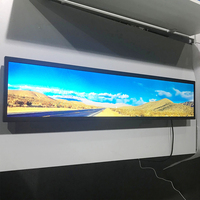 Bar şeklinde reklam ekranı raf bilgisi ekran rayı Transit LCD ekran
