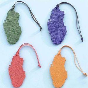 Customizable Logo Screen-Printed Eco-Friendly Bookmarks Personalized Custom-Shaped PU Nameplate <b>Backpack</b> Keychains Decorations - Product Image 5