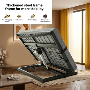 <span class=keywords><strong>Sommier</strong></span> de <span class=keywords><strong>lit</strong></span> électrique moderne à double moteur, inclinable indépendamment (tête et pieds), zéro gravité, cadre en acier, pliable, pour usage domestique et chambre à coucher - Product Image 6