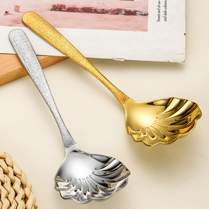 ช้อนเสิร์ฟเปลือกหอยดีไซน์หรูหรา ทำจากสแตนเลส 304 ออกแบบอย่างสร้างสรรค์ เหมาะสำหรับงานปาร์ตี้และโรงแรม - Product Image 4