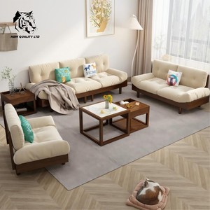 Suministro directo de fábrica, buen precio, personalizable, en stock, dropshipping, nuevo sofá moderno de moda para sala de estar, muebles de madera y tela. - Product Image 6