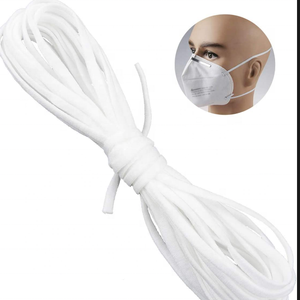 Fascia elastica elastica 3mm - 5mm in fabbrica per auricolari elastici monouso in Nylon Spandex in poliestere - Product Image 6