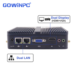 มินิพีซีอุตสาหกรรมแบบไร้พัดลม พร้อม Intel J4125 N97 J6412 รองรับ GPS 4G 5G CAN Bus และพอร์ต COM คู่ รองรับไฟเข้า 936V - Product Image 1