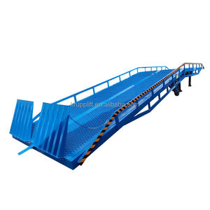 Rampe <span class=keywords><strong>de</strong></span> quai hydraulique mobile pliable pour chargement <span class=keywords><strong>de</strong></span> camions lourds, rampe <span class=keywords><strong>de</strong></span> nivellement pour conteneurs, 16 mètres, acier au carbone, 50 cm - Product Image 1