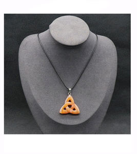 Cristales curativos de moda, joyería de piedras preciosas, nudo celta irlandés Natural, forma de triángulo, Colgante de Piedra de ópalo creado, collar de dijes - Product Image 5