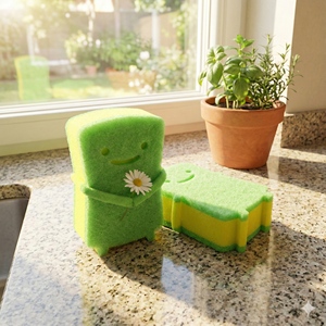 生态洗涤垫 - 可生物降解的清洁海绵，适用于锅碗瓢盆和一般家庭用途 - Product Image 4