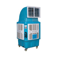 Ventilateur de refroidisseur d'air AC/ DC de grande capacité de réservoir d'eau extérieur et intérieur debout au sol
