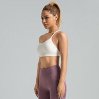 Soutien-gorge de sport respirant à maintien élevé avec tissu très élastique et dos élégant pour le yoga et le fitness pour femme