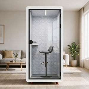 Cabines de bureau insonorisées modulaires modernes, cabines de travail mobiles, cabines téléphoniques, cabines de réunion silencieuses, design élégant, hôtel - Product Image 4