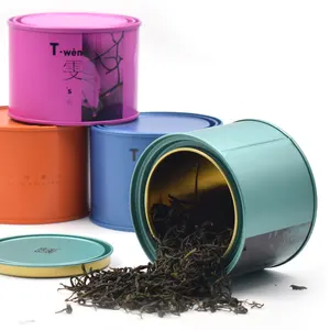 Tea Tin Tea Tin Box Wholesale Unique Metal White Tea Coffee Packaging Tin Box