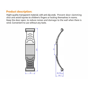 Sous-porte en plastique portable, nouveau design - Product Image 2