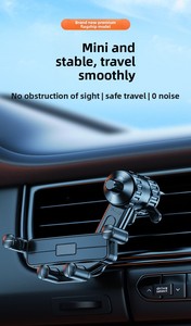 Soporte para Teléfono con Gancho Extendido para Rejilla de Ventilación de <span class=keywords><strong>Coche</strong></span>, Antivibración y Anticaída 720 °   Soporte Universal Giratorio para Teléfono Móvil con Bloqueo Automático y Gravedad para <span class=keywords><strong>Coche</strong></span> - Product Image 6