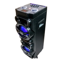 Altavoz Inalámbrico Portátil Mini de Diseño Moderno, Nuevo, con Pantalla LCD de 100 W, Luz LED Intermitente, Entrada para Guitarra, Ideal para Fiestas en Casa y Teatro