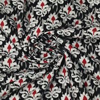 Popeline imprimée 100% coton, douce, anti-plis, de haute qualité, 114 GSM, idéale pour les textiles de maison et les vêtements - Pantalons, jupes