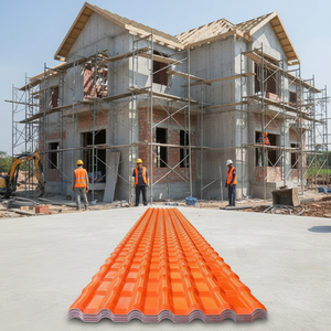 Tuiles <span class=keywords><strong>de</strong></span> <span class=keywords><strong>toiture</strong></span> en résine synthétique ASA, <span class=keywords><strong>imitation</strong></span> terre cuite légère, pour villas modernes en bord <span class=keywords><strong>de</strong></span> mer - Product Image 1